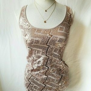 Charlotte Russe sequin tank top